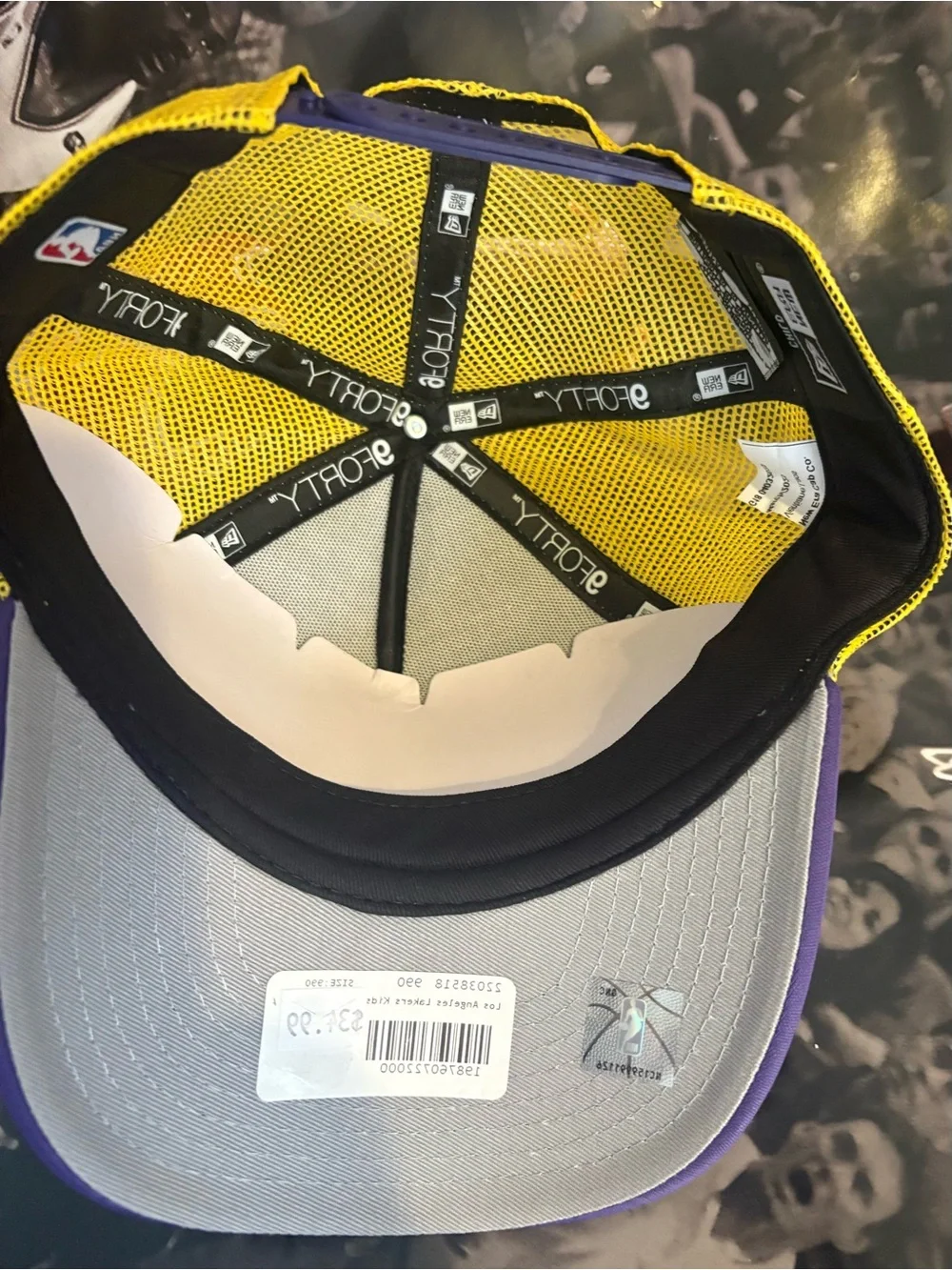New era child Los Angeles lakers trucker hat adjustable